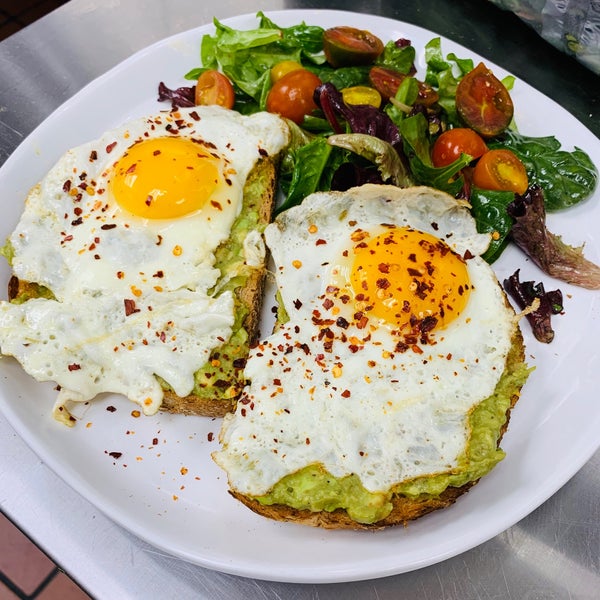 Avocado toast and eggs is a must try as well as the steak and eggs if you would like something with a little bit more protein!