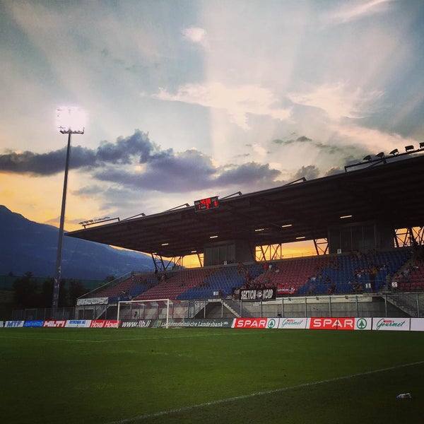 Photo taken at Rheinpark Stadion by Nils K. on 7/16/2015