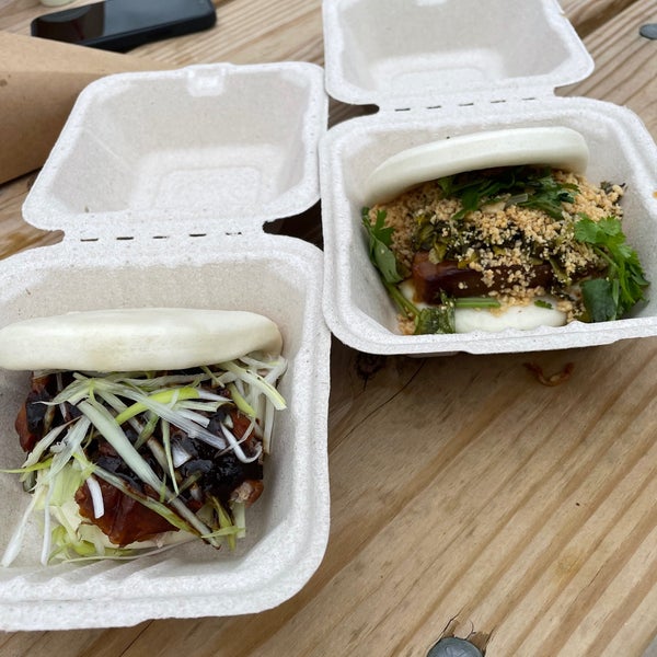 Great food choices, nice view to the city. Try the bao buns.