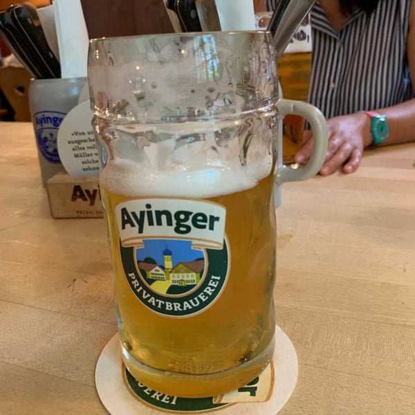 Photo taken at Ayinger Bräustüberl by Deigote y. on 8/3/2019