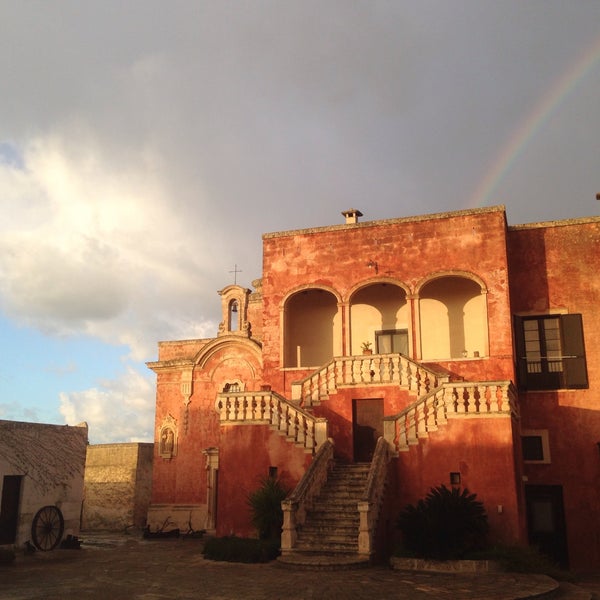 Photo taken at Masseria Spina Resort by Marco D. on 1/26/2015