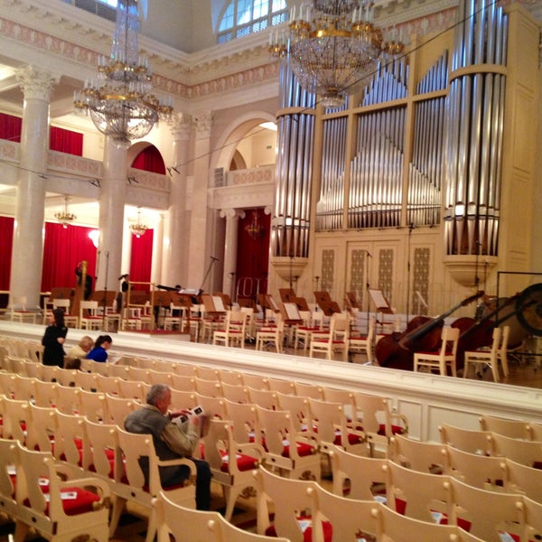 Photo taken at Grand Hall of St Petersburg Philharmonia by Ульяна М. on 4/29/2013
