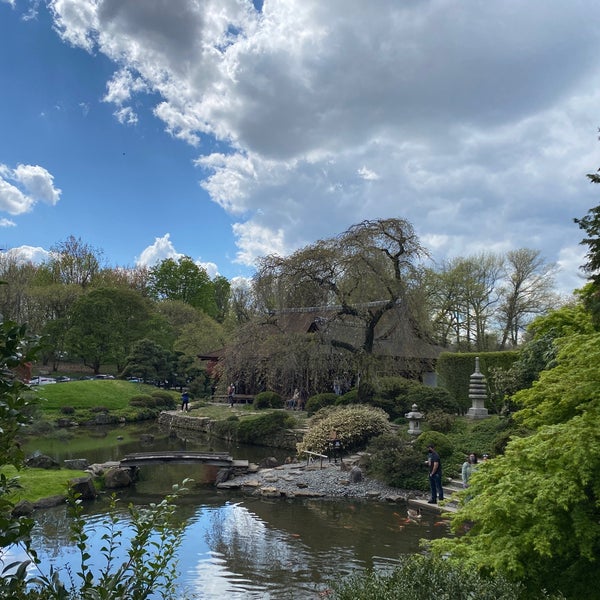 Photo taken at Shofuso Japanese House and Garden by Parnaz P. on 4/18/2021