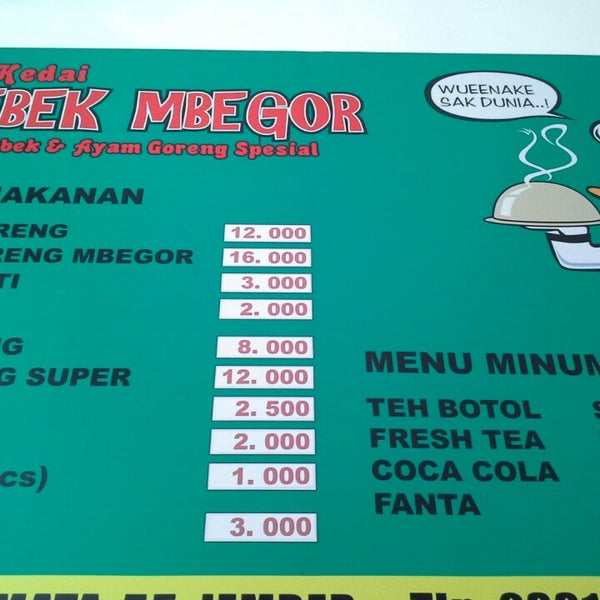 Photos At Kedai Bebek Mbegor Fried Chicken Joint In Jember