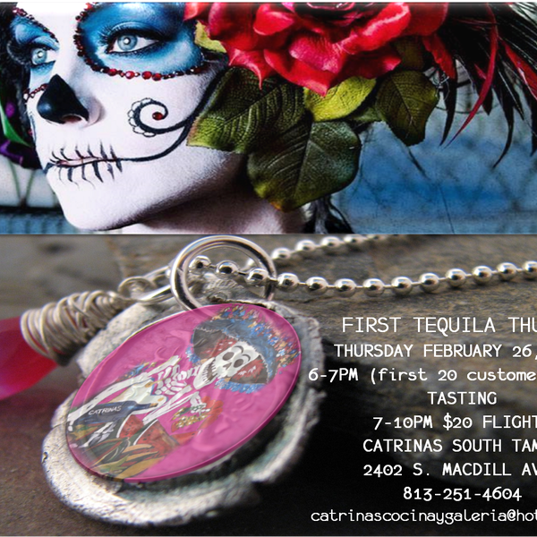 Safe the Date: First #Tequila Thursday February 26, 2015. First 20 customers get Free Tasting 6-7pm. All night $20 Flights! Join Us!!