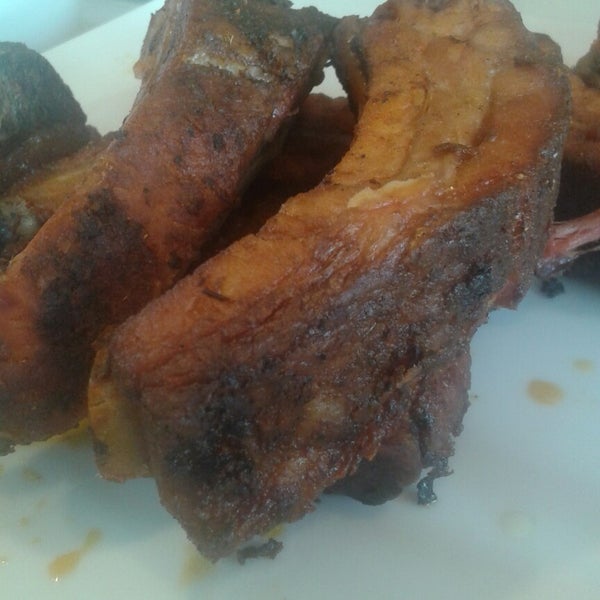 Photo taken at Freddy&#39;s Smokehouse Ribs by Nat P. on 10/30/2014