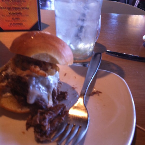 Photo taken at Stax Burger Bistro by Kimberly M. on 3/22/2014