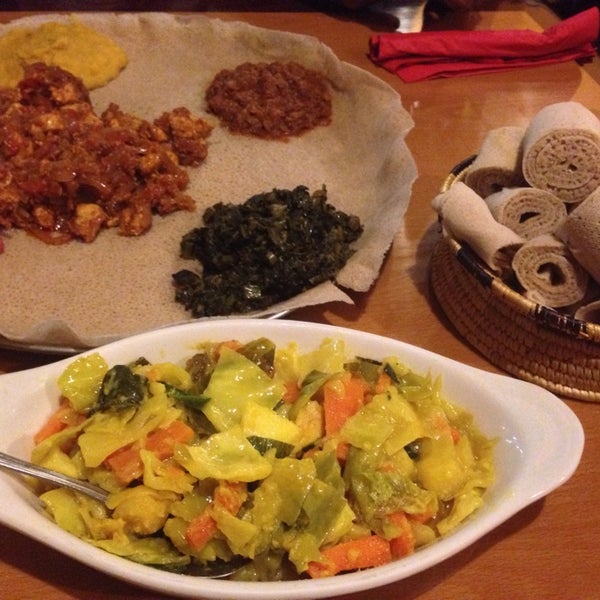 Photo taken at Lalibela Ethiopian Restaurant by Hassan J. on 9/27/2013