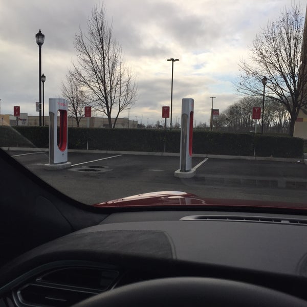 Tesla Supercharger EV Charging Station