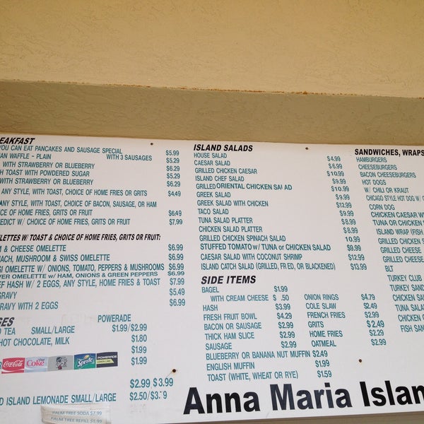 Das Foto wurde bei Anna Maria Island Beach Cafe von Charlie B. am 5/11/2013 aufgenommen