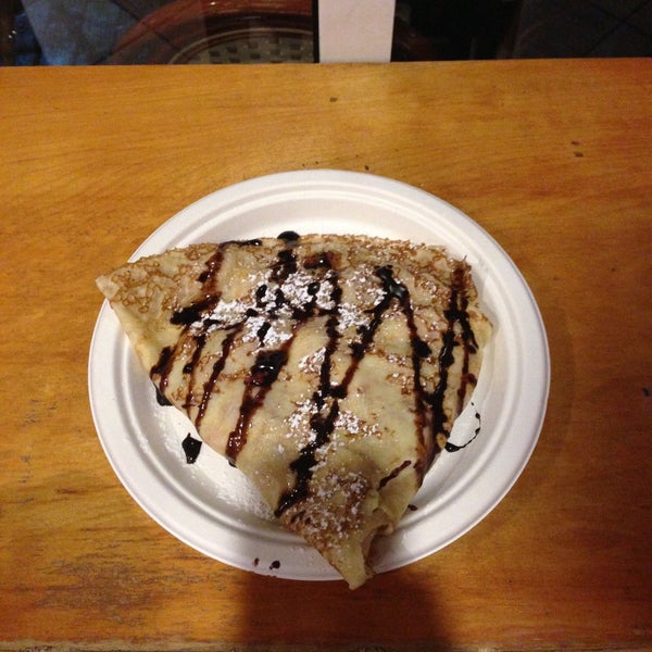 Photo taken at Coco Crepes, Waffles &amp; Coffee by Marcela G. on 4/28/2013