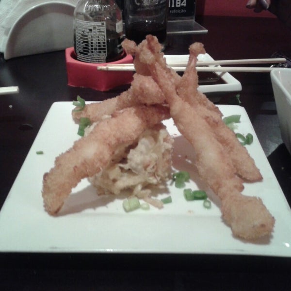 O falado tempura de camarão aprovadissimo
