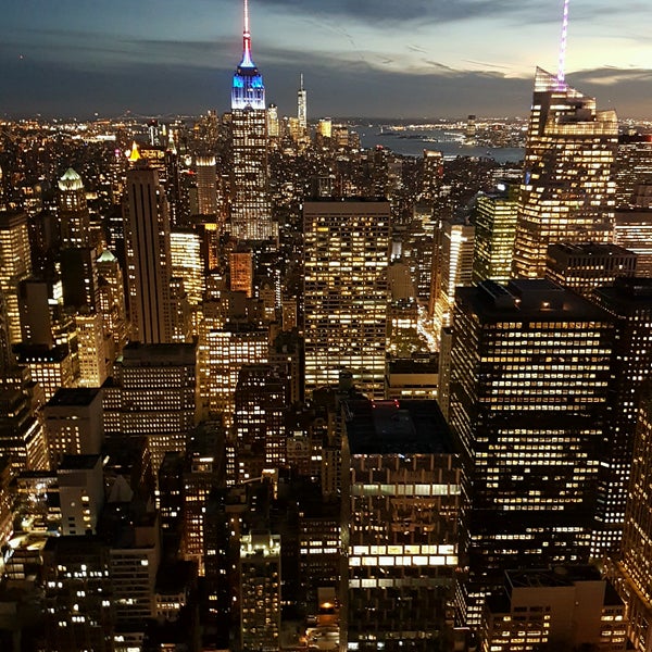 Photo taken at Top of the Rock Observation Deck by Manoel A. on 10/8/2016