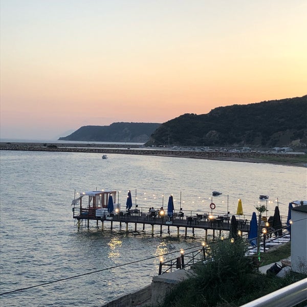 Photo taken at Doğa Beach by Fatih on 7/25/2019