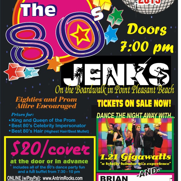 Saturday, April 27th- Rockin' the 80's Fundraiser