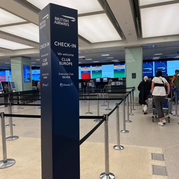 BA Checkin Desk - Airport Ticket Counter in Royal Docks