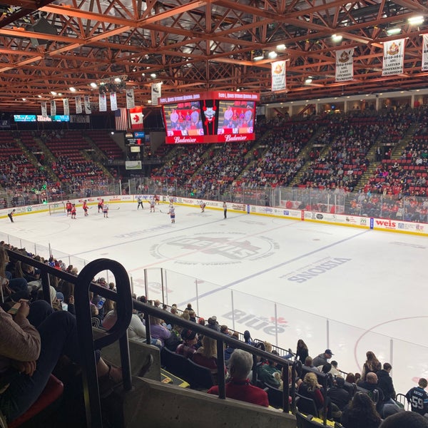 The Broome County Veterans Memorial Arena (ice level).