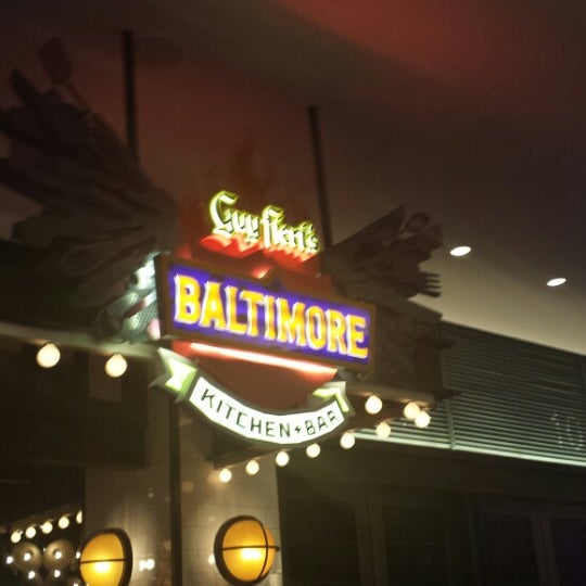 Photo taken at Guy Fieri&#39;s Baltimore Kitchen + Bar by Stephanie H. on 4/5/2015