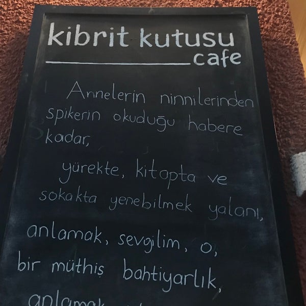 Photo prise au Kibrit Kutusu par Müge le9/2/2018