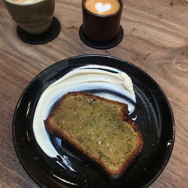 Great cosy stylish venue. Zucchini olive oil loaf is amazingly moist and tasty. Flat white is ok, maybe ask for 2 shots to make it stronger.