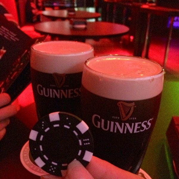 #Guinness ..casino chip = your balance drinks
