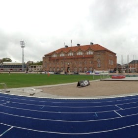 Photo taken at Østerbro Stadion by Kevin W. on 6/15/2013