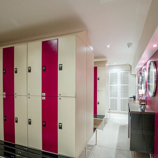 Spacious locker room for your dressing, and undressing pleasure