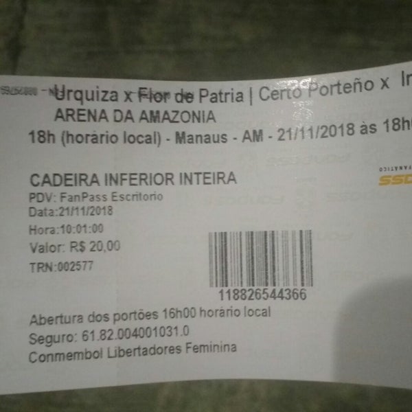 11/22/2018 tarihinde fernandu z.ziyaretçi tarafından Arena da Amazônia'de çekilen fotoğraf