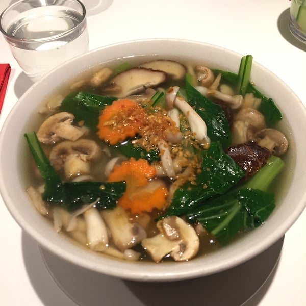 Mix it up, go for the 4 mushroom pho but ask for chicken broth rather than veggie 😉