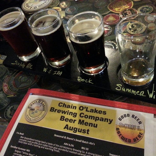 Photo taken at Chain O&#39;Lakes Brewing Company by Keith K. on 8/9/2014