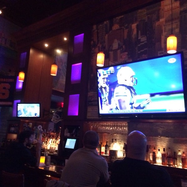 One of the best TV setups in the city. Great spot to watch a game.