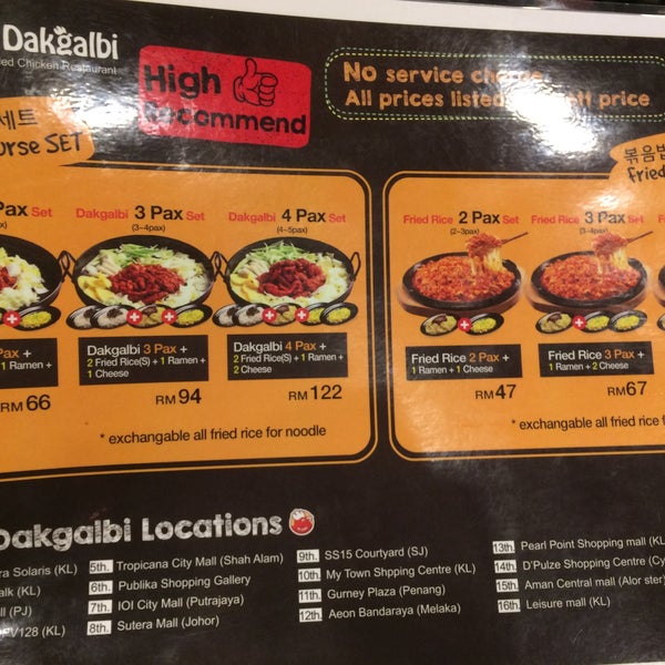 Mr dakgalbi melawati mall