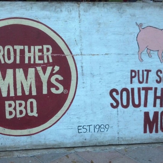 Photo taken at Brother Jimmys BBQ by RaquelS on 5/8/2013
