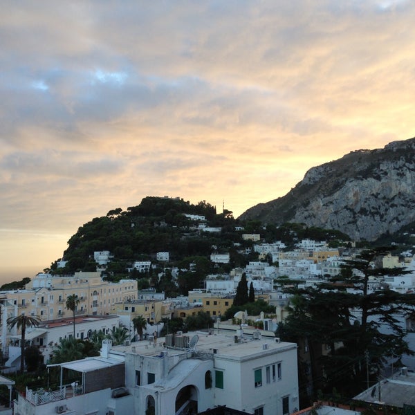 Photo taken at Capri Tiberio Palace by Maria M. on 9/19/2013
