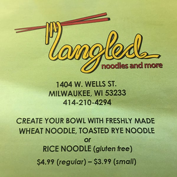 Tangled Noodles and More Avenues West Milwaukee, WI