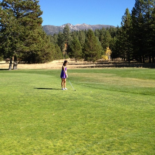 Photo taken at Lake Tahoe Golf Course by Kim M. on 10/16/2012