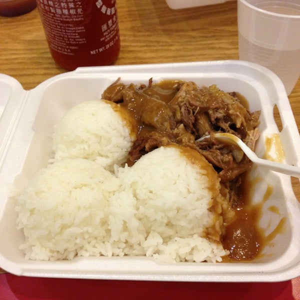 Photo taken at L&amp;L Hawaiian Barbecue by Greg N. on 12/31/2012