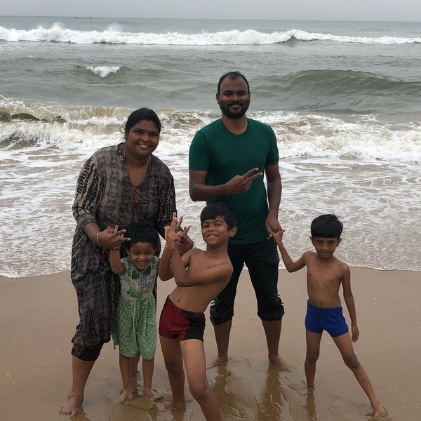 Photo taken at Besant Nagar Beach (Edward Elliot&#39;s Beach) by S.Priya D. on 7/28/2019