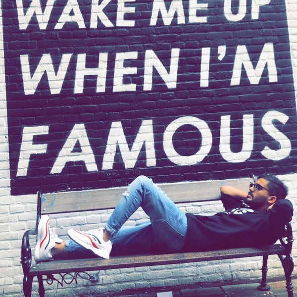 I m famous. Wake me up when i&#039;m famous bench. wake me up when i’m famous.