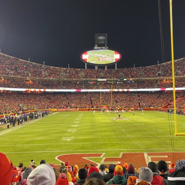 Photo taken at GEHA Field at Arrowhead Stadium by Connor B. on 1/17/2022