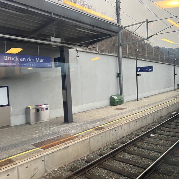 Photo taken at Bahnhof Bruck an der Mur by Brunold L. on 1/9/2022