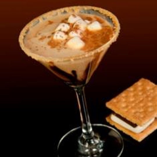 Wow Roy has the best #lindt #chocolate s'more martini