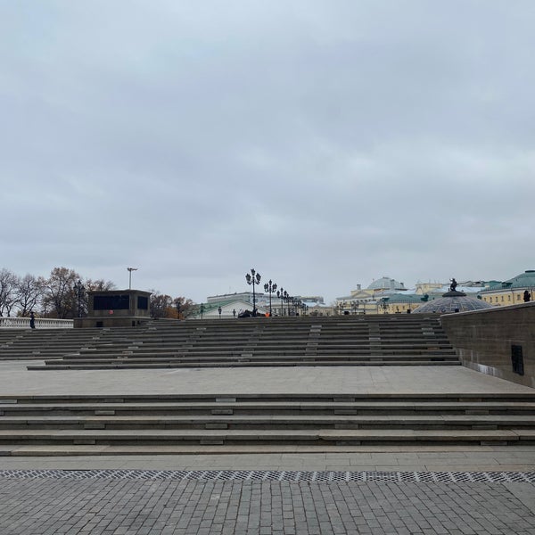Photo taken at Manezhnaya Square by Alexey Y. on 10/29/2021