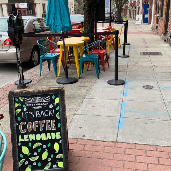 Photo taken at First Village Coffee by Leslie-Anne B. on 4/14/2019