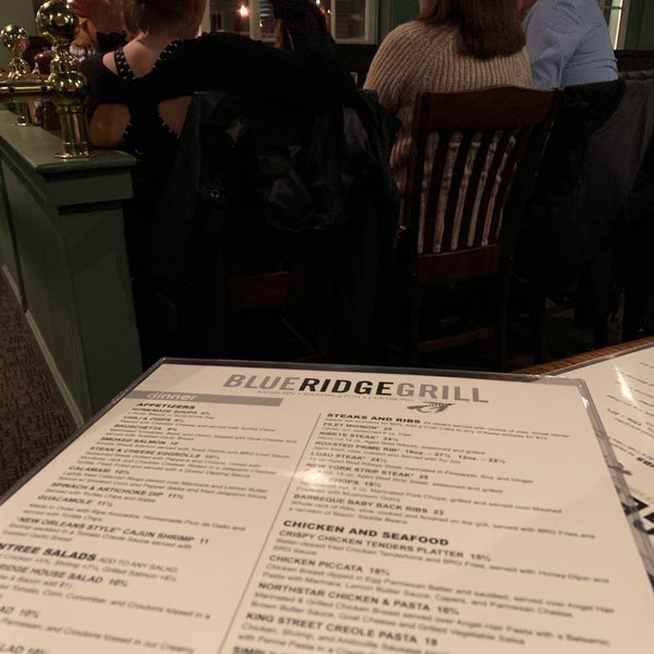 Blue ridge sale grill menu