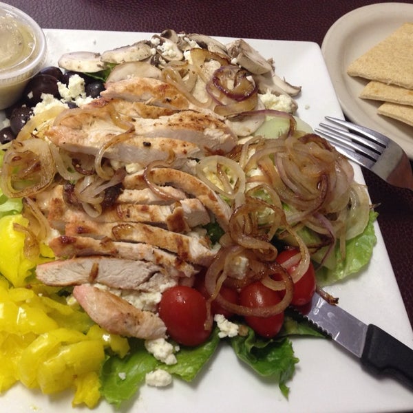 The Monday lunch special is an amazing Mediterranean salad. Highly recommended.