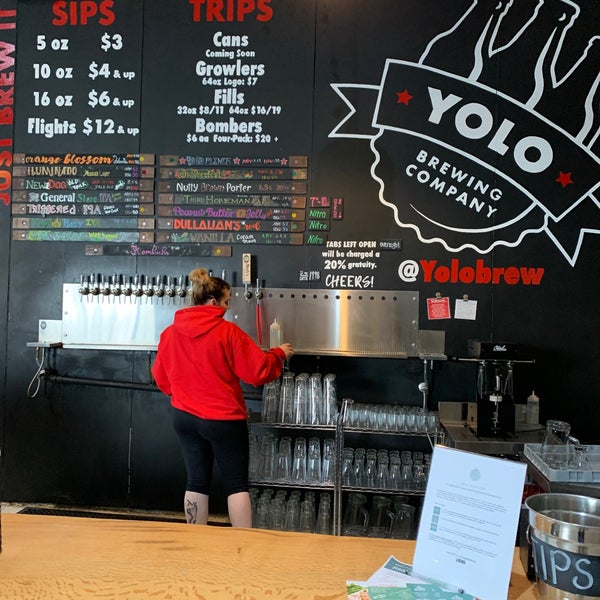 Photo taken at Yolo Brewing Co. by tony r. on 10/19/2019