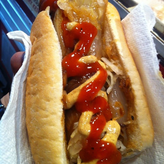 Photo taken at The Best Wurst by Valerie P. on 3/13/2012