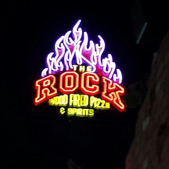 Photo taken at The Rock Wood Fired Pizza by Susan C. on 7/2/2013