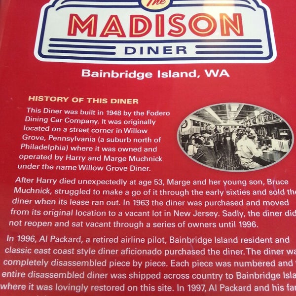 รูปภาพถ่ายที่ The Madison Diner โดย Georges H. เมื่อ 6/9/2013